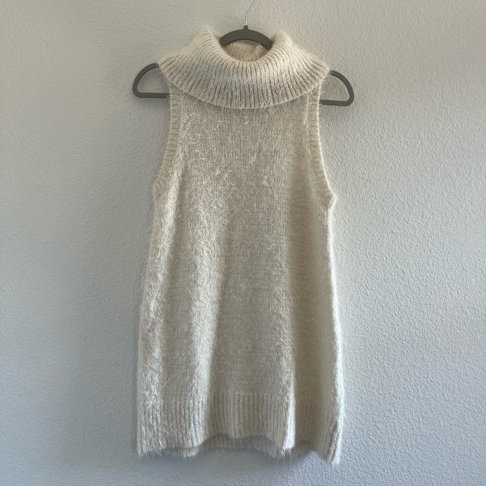 SHOW ME YOUR MUMU | Bohemian Fauna Dress Fuzzy in Cream Knit | Size Extra Small - Picture 6 of 9